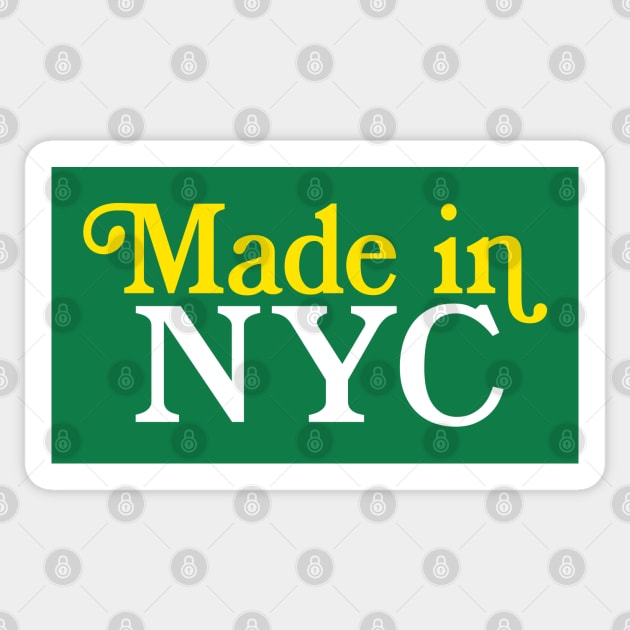 MADE IN NYC - New York City Typography Pride Sticker by DankFutura